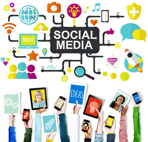 Concetto di social media — Foto Stock