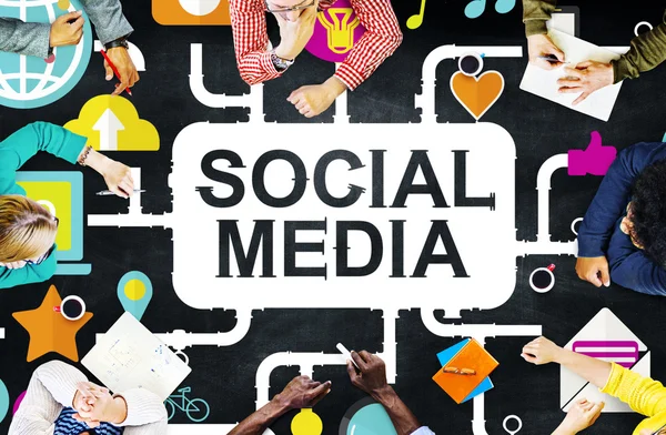 Concetto di social media — Foto Stock