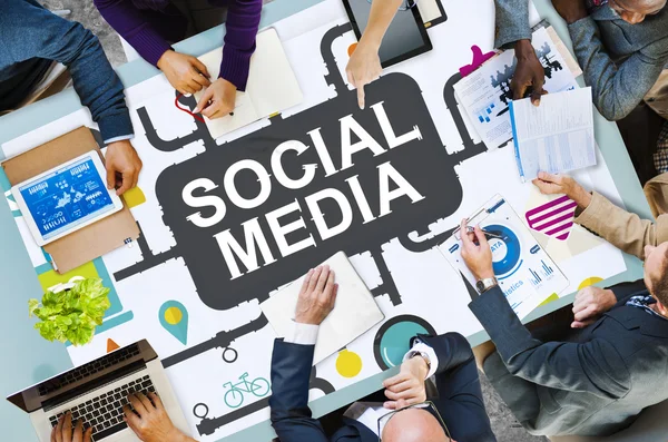 Begreppet sociala medier — Stockfoto