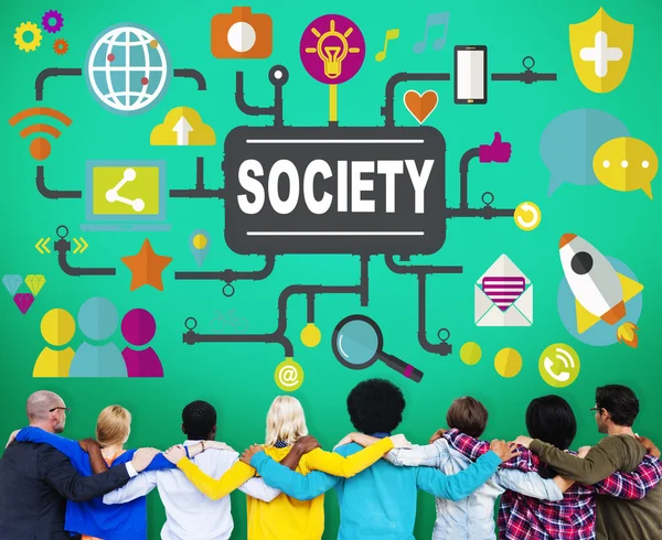 Society Community Global Concept — Stock Photo, Image