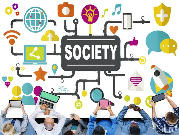 Samhällets gemenskapsbegreppet — Stockfoto