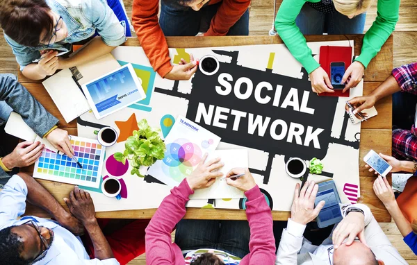 Concetto di social network — Foto Stock