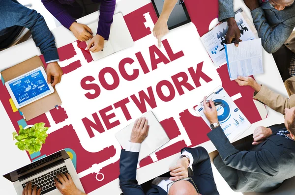 Concetto di social network — Foto Stock