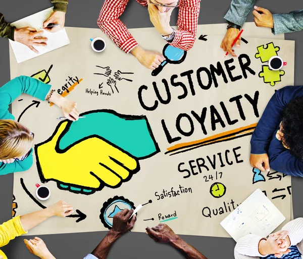 Концепція лояльності клієнтів — стокове фото