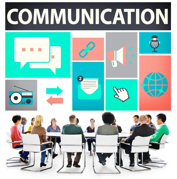 Instant Messaging chatten communicatieconcept — Stockfoto