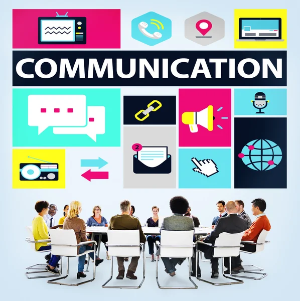 Instant Messaging chatten communicatieconcept — Stockfoto