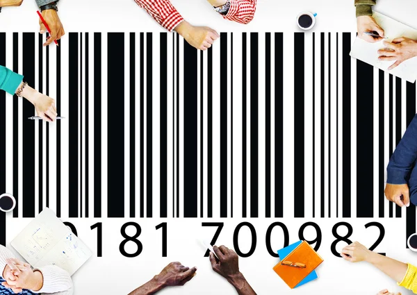 Barcode τιμή έννοια — Φωτογραφία Αρχείου