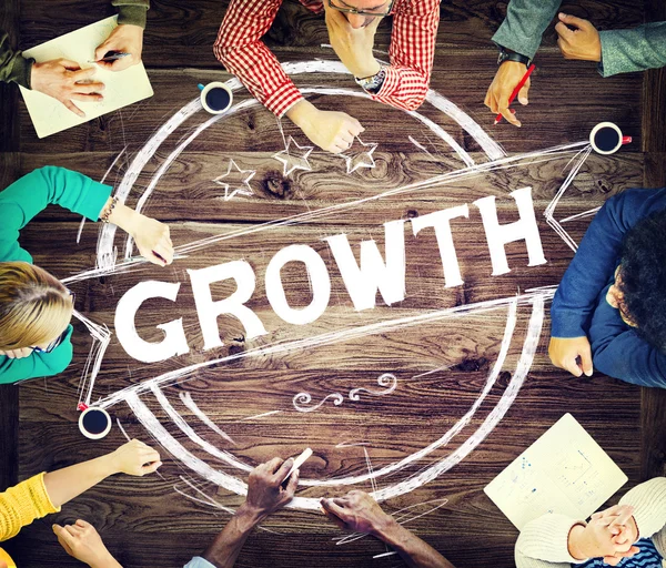 Conceito de Estratégia de Crescimento Empresarial — Fotografia de Stock