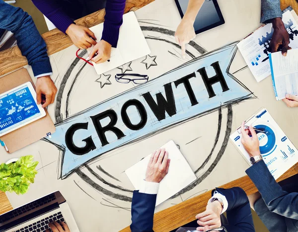 Conceito de Estratégia de Crescimento Empresarial — Fotografia de Stock