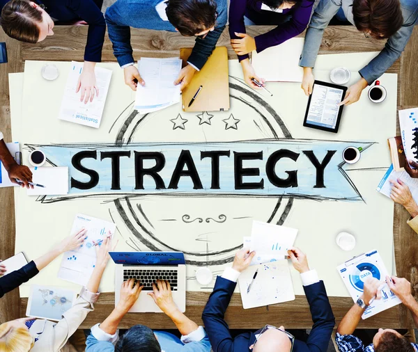 Concepto de estrategia de plan de negocio —  Fotos de Stock