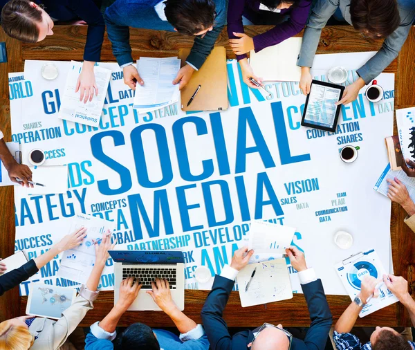 Concetto di social media — Foto Stock