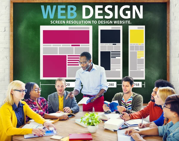 Concepto de ideas de diseño web — Foto de Stock