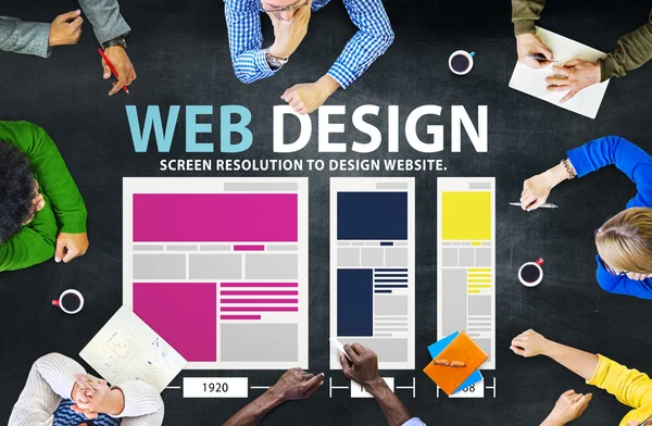 Concepto de ideas de diseño web — Foto de Stock