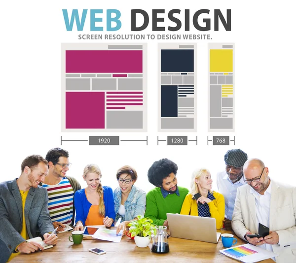 Concepto de ideas de diseño web — Foto de Stock