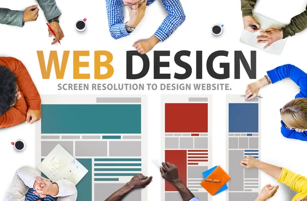 Concepto de ideas de diseño web — Foto de Stock