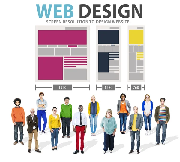 Concept de web design — Photo