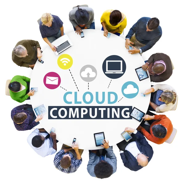 Conceptul cloud computing — Fotografie, imagine de stoc