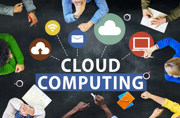 Cloud Computing Internet Storage Concept — Stock Photo, Image