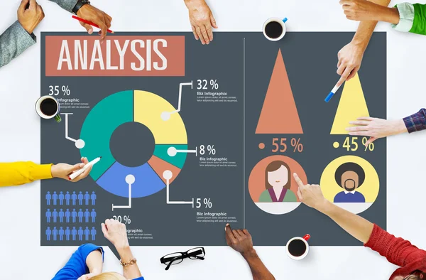 Analyse Marketing Diagram Concept — Stockfoto