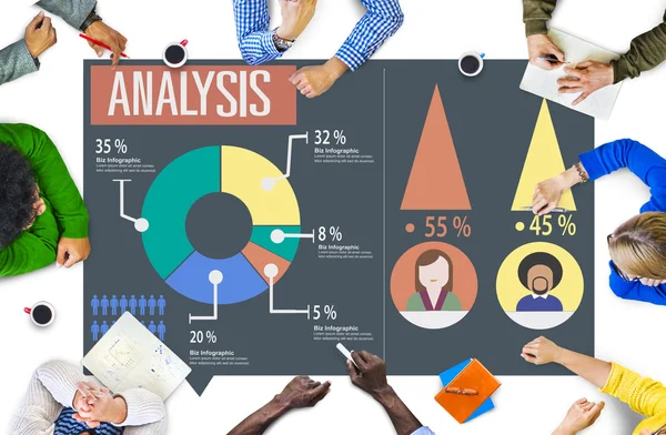 Analyse Marketing Diagram Concept — Stockfoto