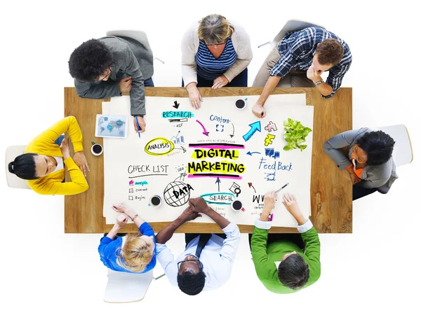 Concepto de estrategia de marketing digital — Foto de Stock