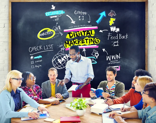 Conceito de Estratégia de Marketing Digital — Fotografia de Stock