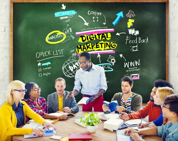 Concepto de estrategia de marketing digital — Foto de Stock