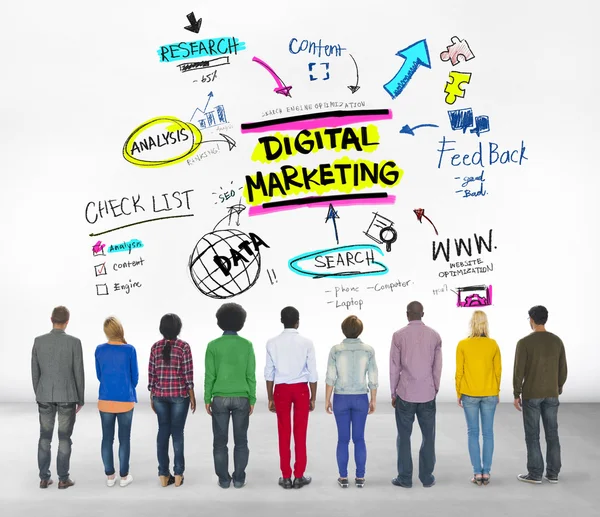 Konzept für digitales Marketing — Stockfoto