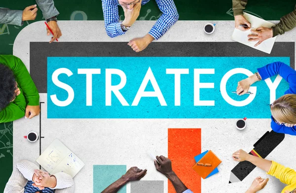 Estratégia de Brainstorming Conceito de Negócios — Fotografia de Stock