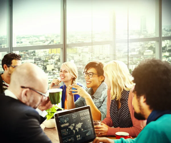 Casual människor diskussion Brainstorming koncept — Stockfoto