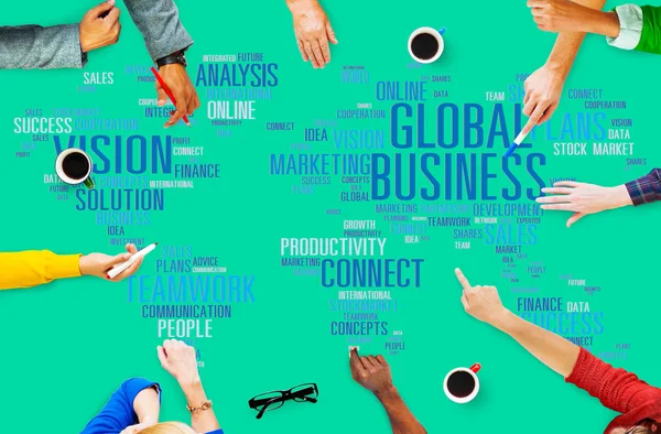 Concepto de Global Business Connect — Foto de Stock