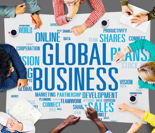 Global Business Connect concetto — Foto Stock