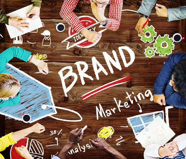 Varumärket Branding marknadsföring koncept — Stockfoto