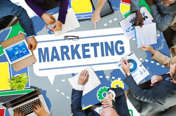 Estrategia de Marketing Concepto de Marca — Foto de Stock
