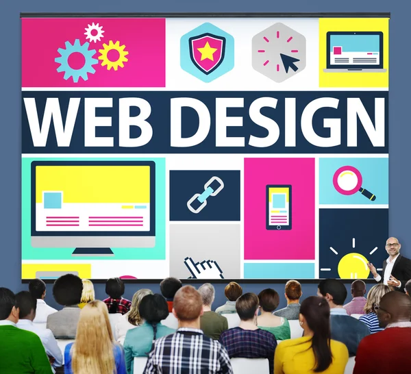 Concetto di sviluppo del Web Design — Foto Stock