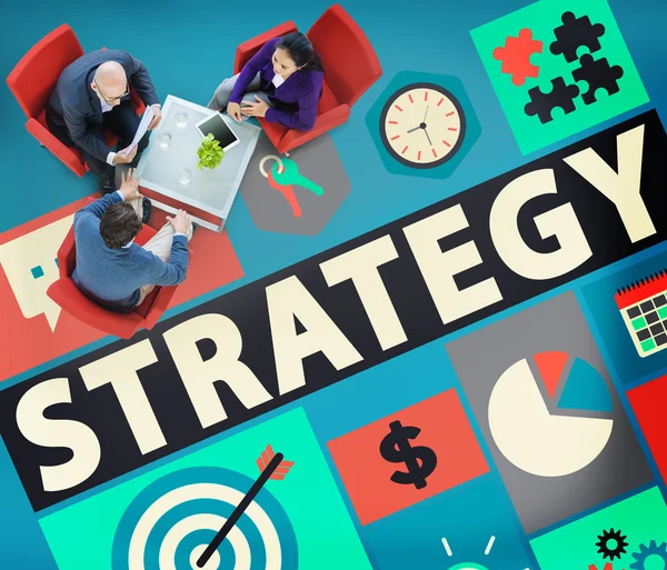 Strategy Solution Teamwork Growth Concept — Stock Photo, Image