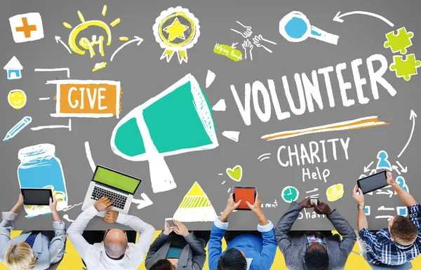 Voluntariado Caridad Ayuda Concepto —  Fotos de Stock