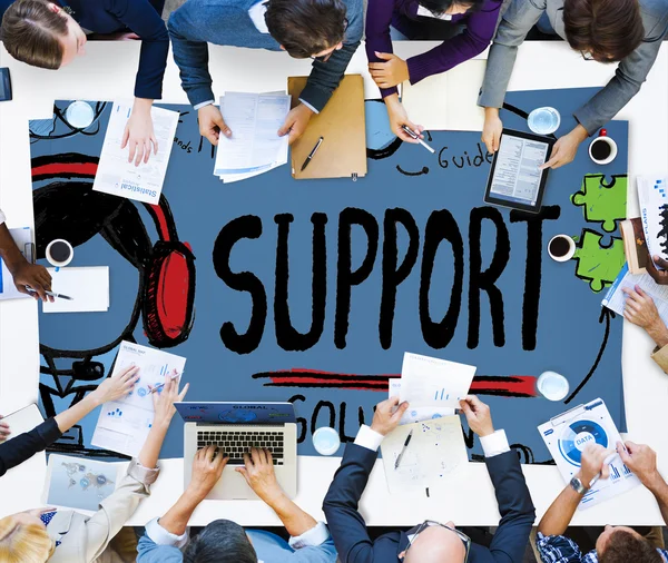 Concetto di consulenza per soluzioni di supporto — Foto Stock