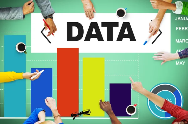 Adatok Analytics diagram teljesítmény fogalma — Stock Fotó