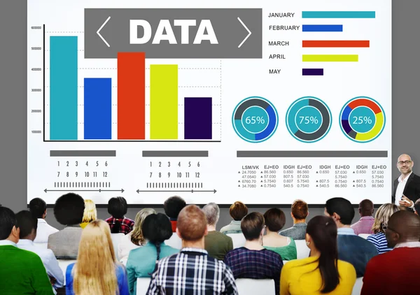 Danych Analytics wykres wydajności koncepcja — Zdjęcie stockowe