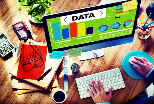 Datenanalyse Diagramm Informationen — Stockfoto