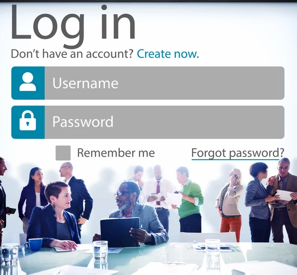 Passwort-Identitätskonzept einloggen — Stockfoto