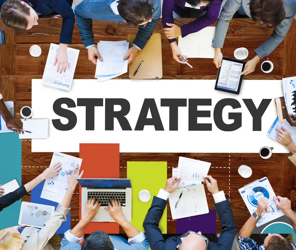 Strategi Plan Marketing koncept — Stockfoto