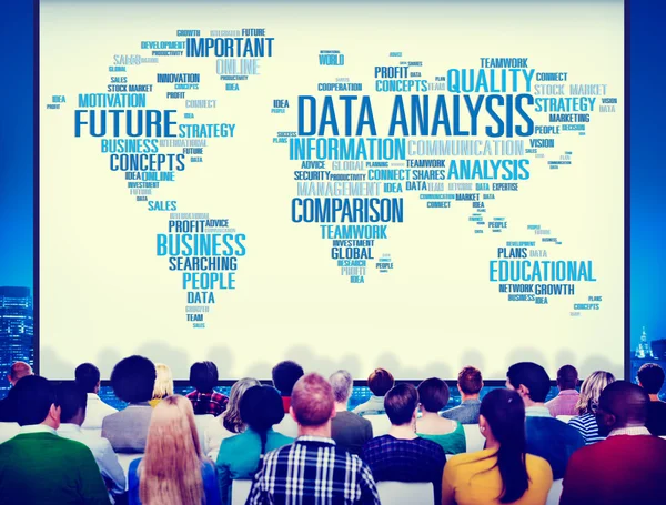 Análise de dados Comparação analítica — Fotografia de Stock