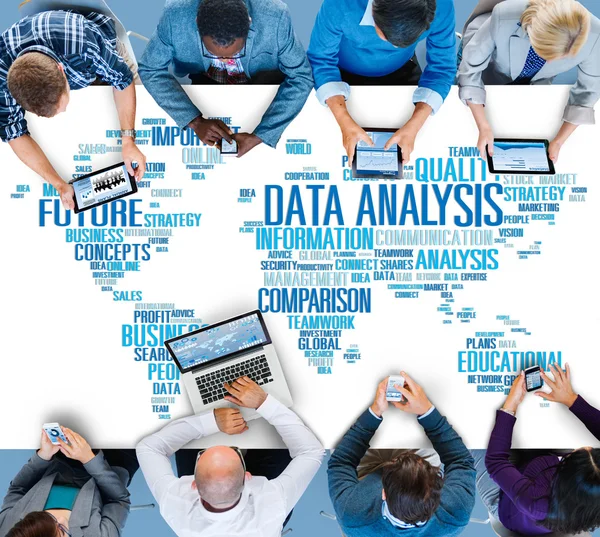 Datenanalyse-Analyse-Vergleich — Stockfoto