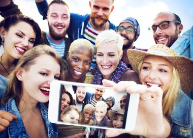 Sokulgan Selfie Beach yaz kavramı, iş