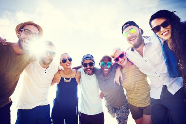 Arkadaşlar arkadaşlık beraberlik eğlenceli kavramı