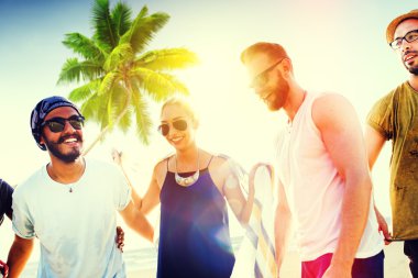 Dostluk bağı gevşeme yaz konsepti