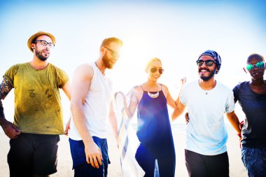 Dostluk bağı gevşeme yaz konsepti