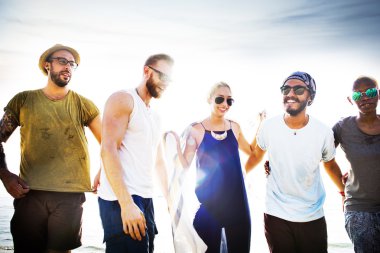 Kavram bağ Beach yaz arkadaş